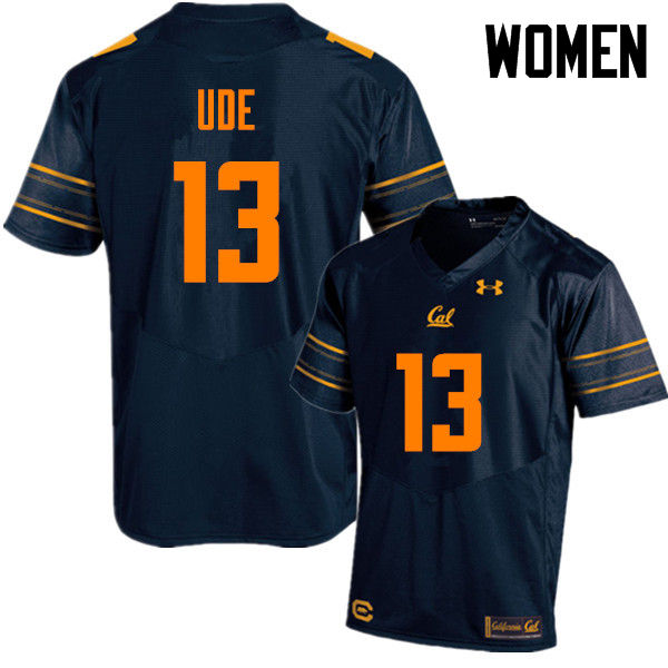 Women #13 Russell Ude Cal Bears (California Golden Bears College) Football Jerseys Sale-Navy - Click Image to Close